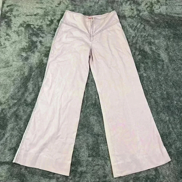 Vtg 70s Authentic Bell Bottoms Trousers Up Purple Size 26X26 Pants Made In USA - Picture 1 of 10